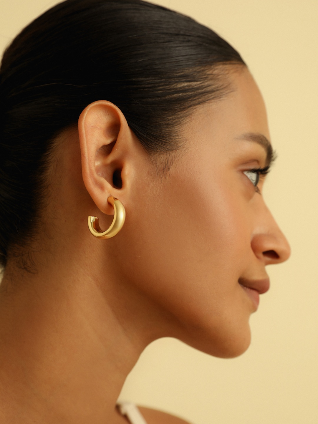 

MISS JO Contemporary Hoop Earrings, Gold