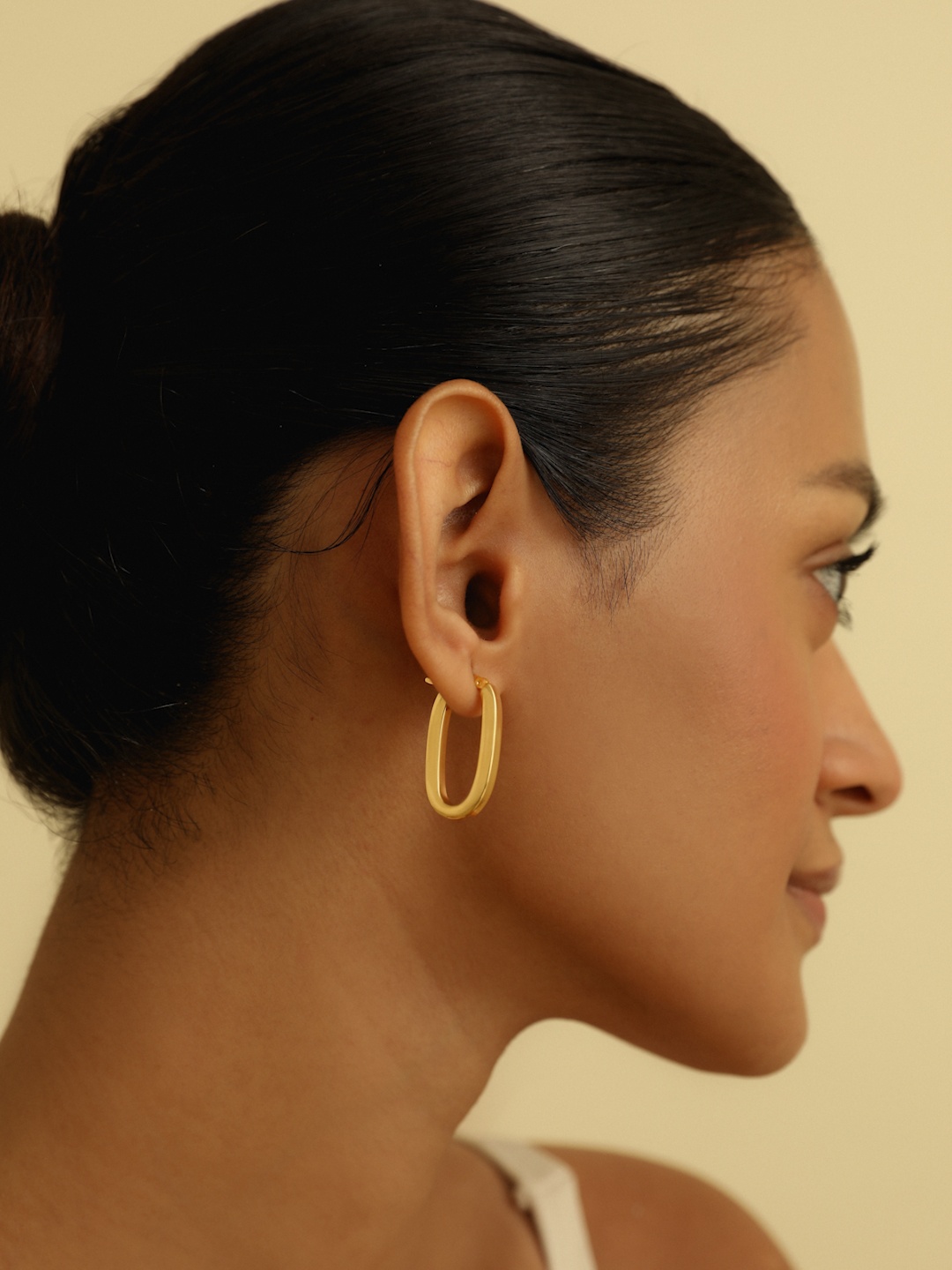

MISS JO Contemporary Hoop Earrings, Gold