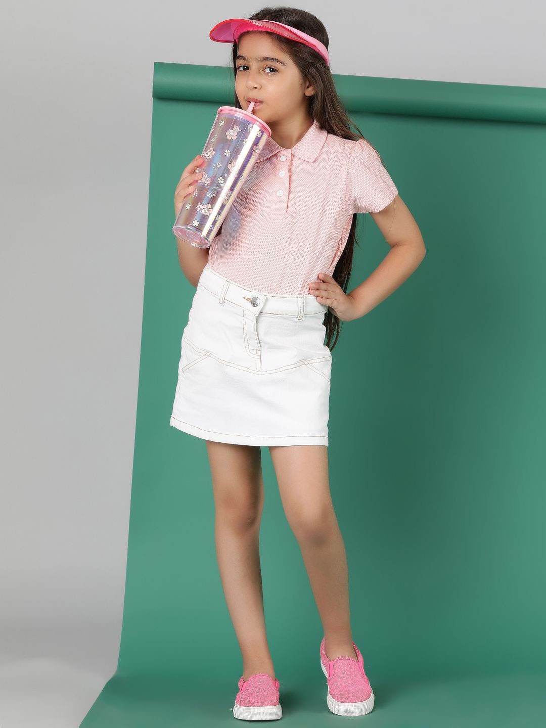 

TALES & STORIES Girls Straight Mini Skirts, White