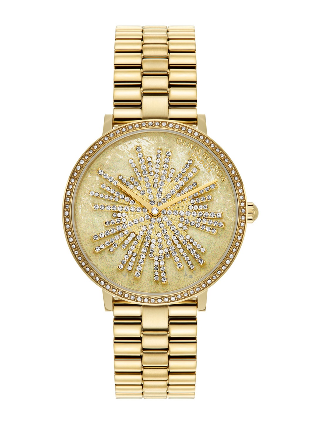 

Olivia Burton Women Ice Burst Analogue Watch 24000186, Gold