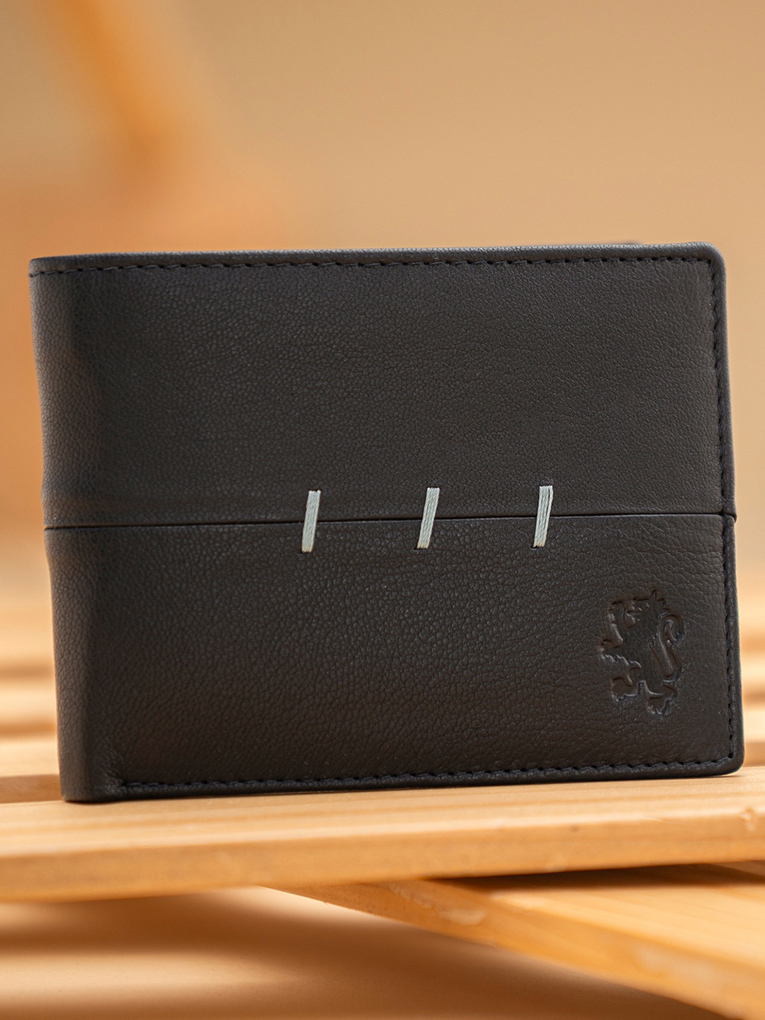 

Red Tape Men Leather Two Fold Wallet, Black