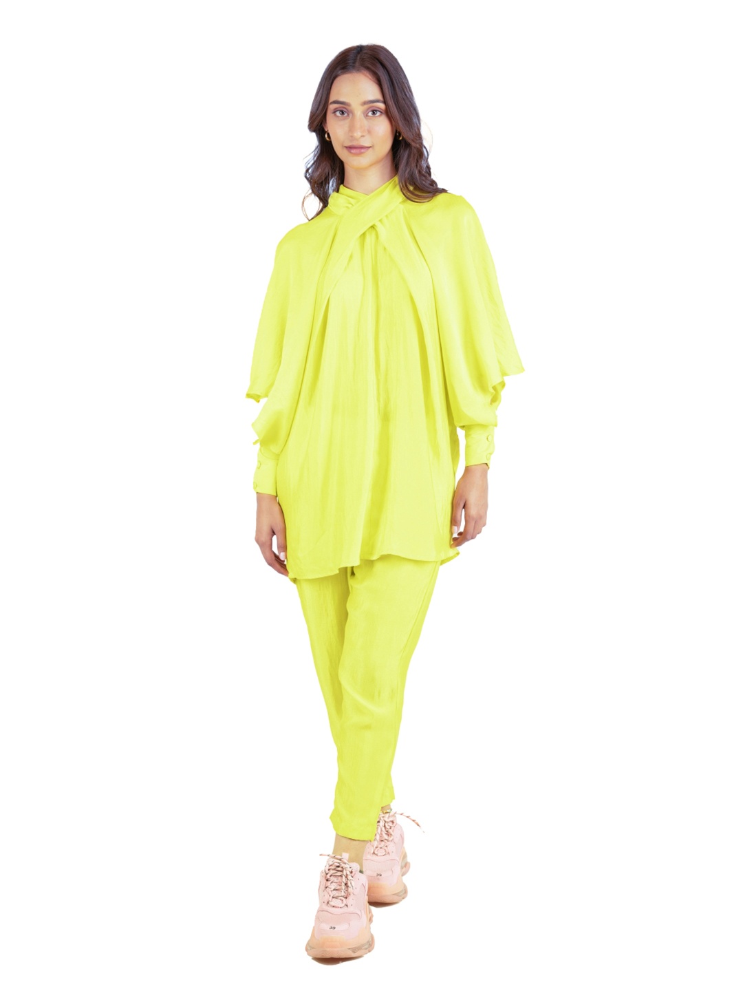 

SIL SILA Cozy Oversized Tunic With Trousers, Yellow