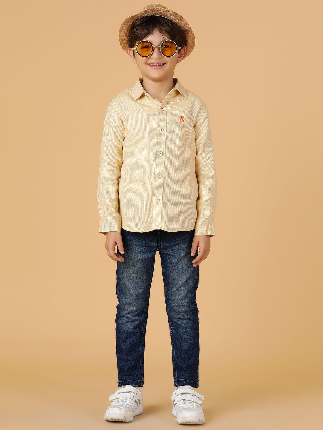 

TALES & STORIES Boys Opaque Casual Shirt, Yellow