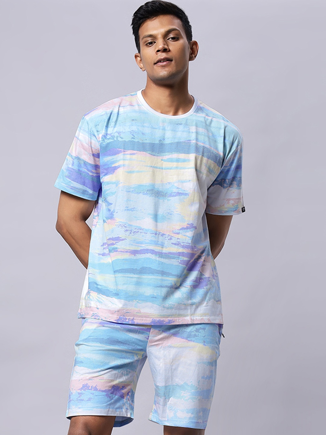 

Wear Your Opinion Printed T-Shirt & Shorts Co-Ords, Sea green