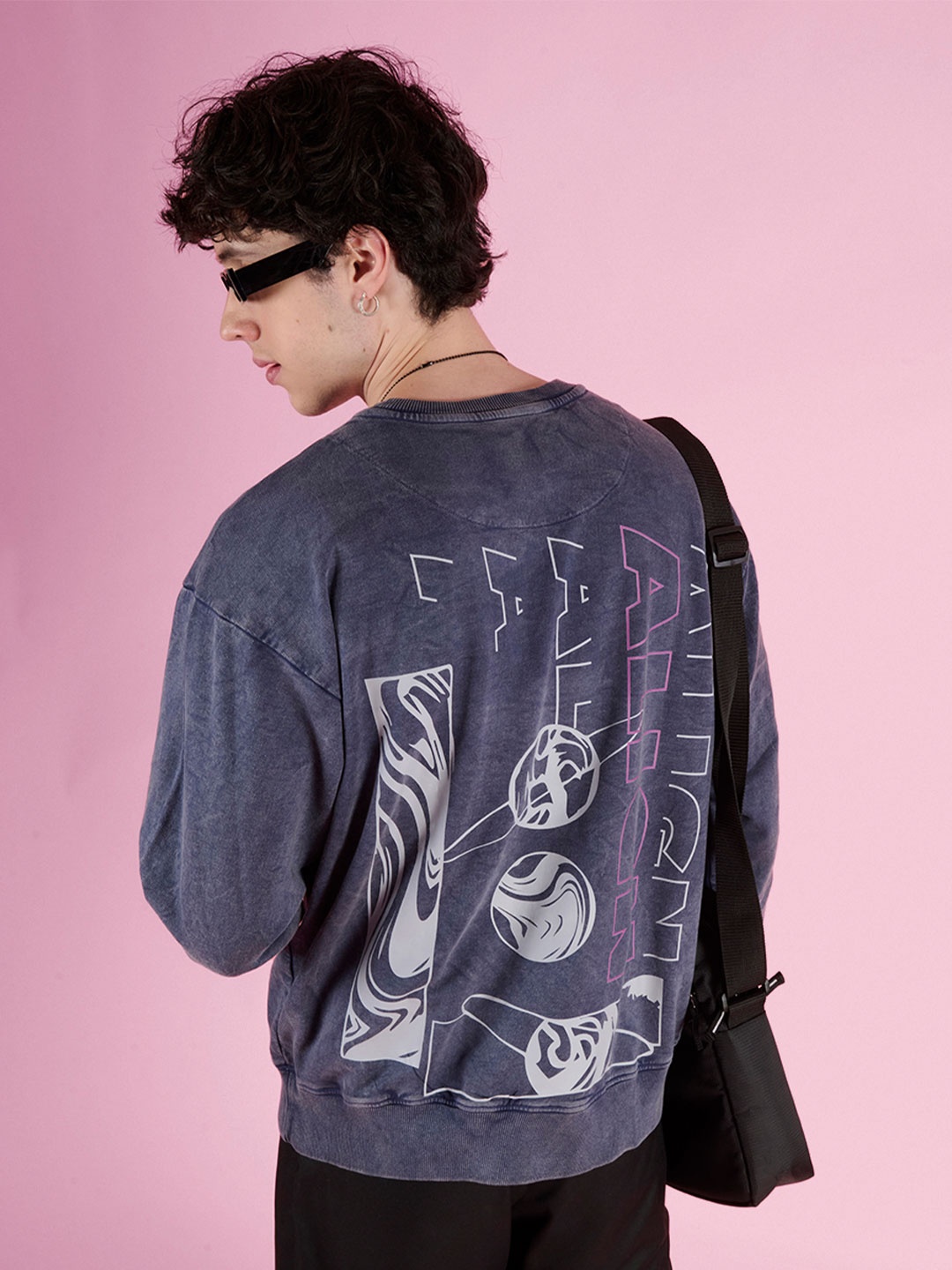 

Bene Kleed Men Printed Sweatshirt, Blue