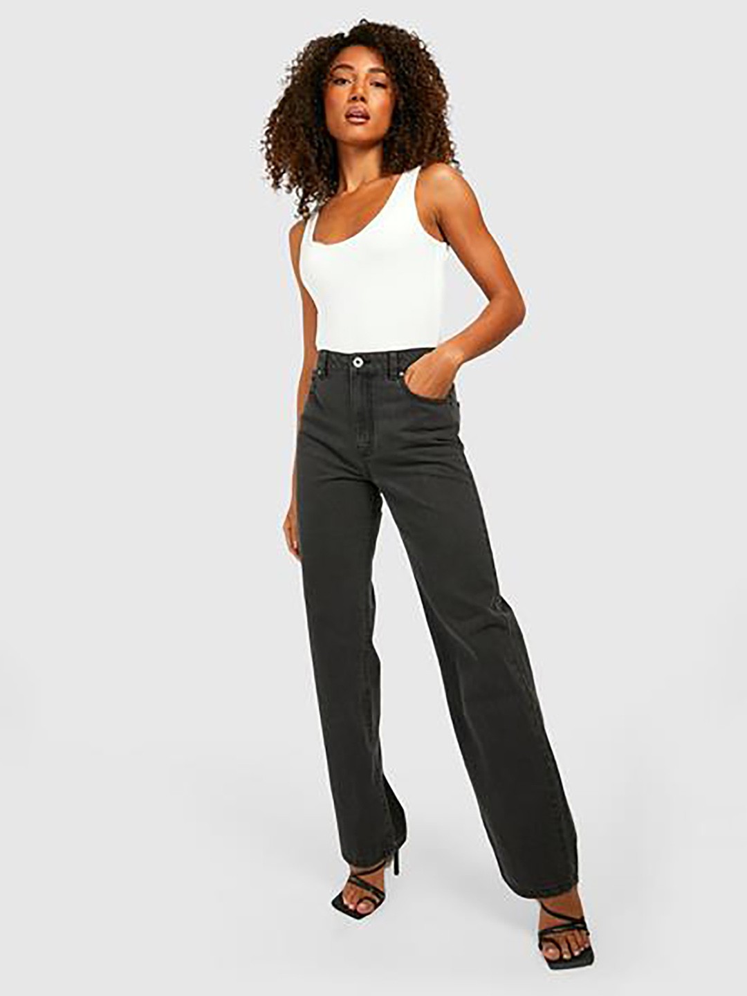 

Kotty Women High-Rise Stretchable Jeans, Black