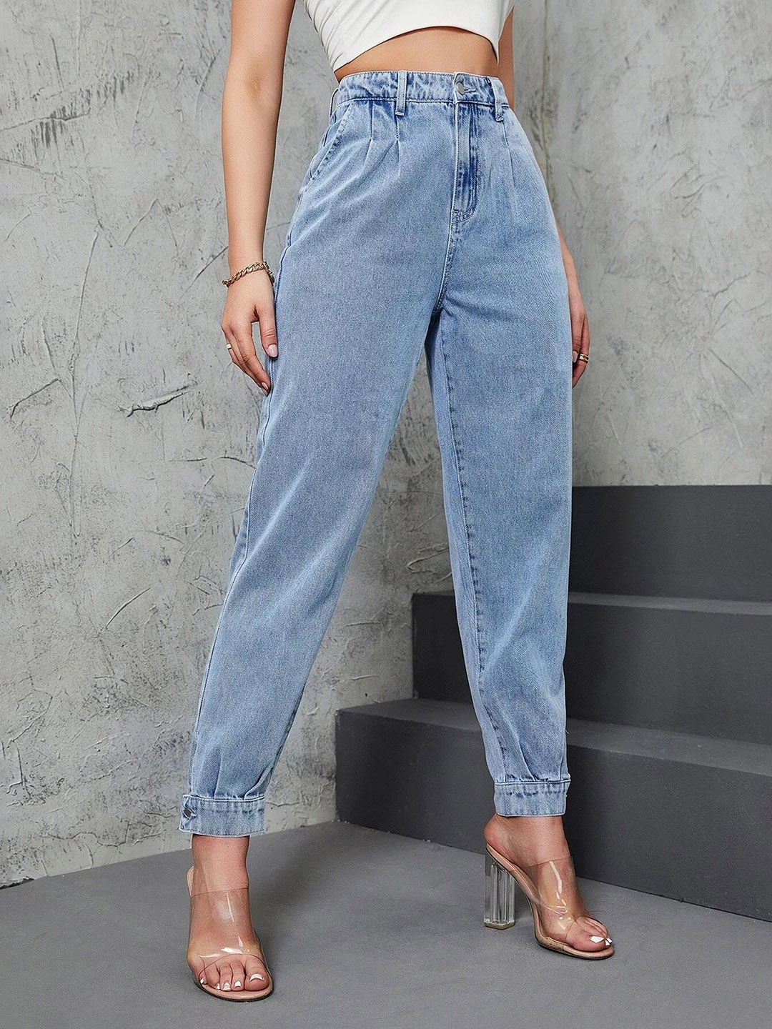 

Kotty Women Jogger High-Rise Stretchable Jeans, Blue