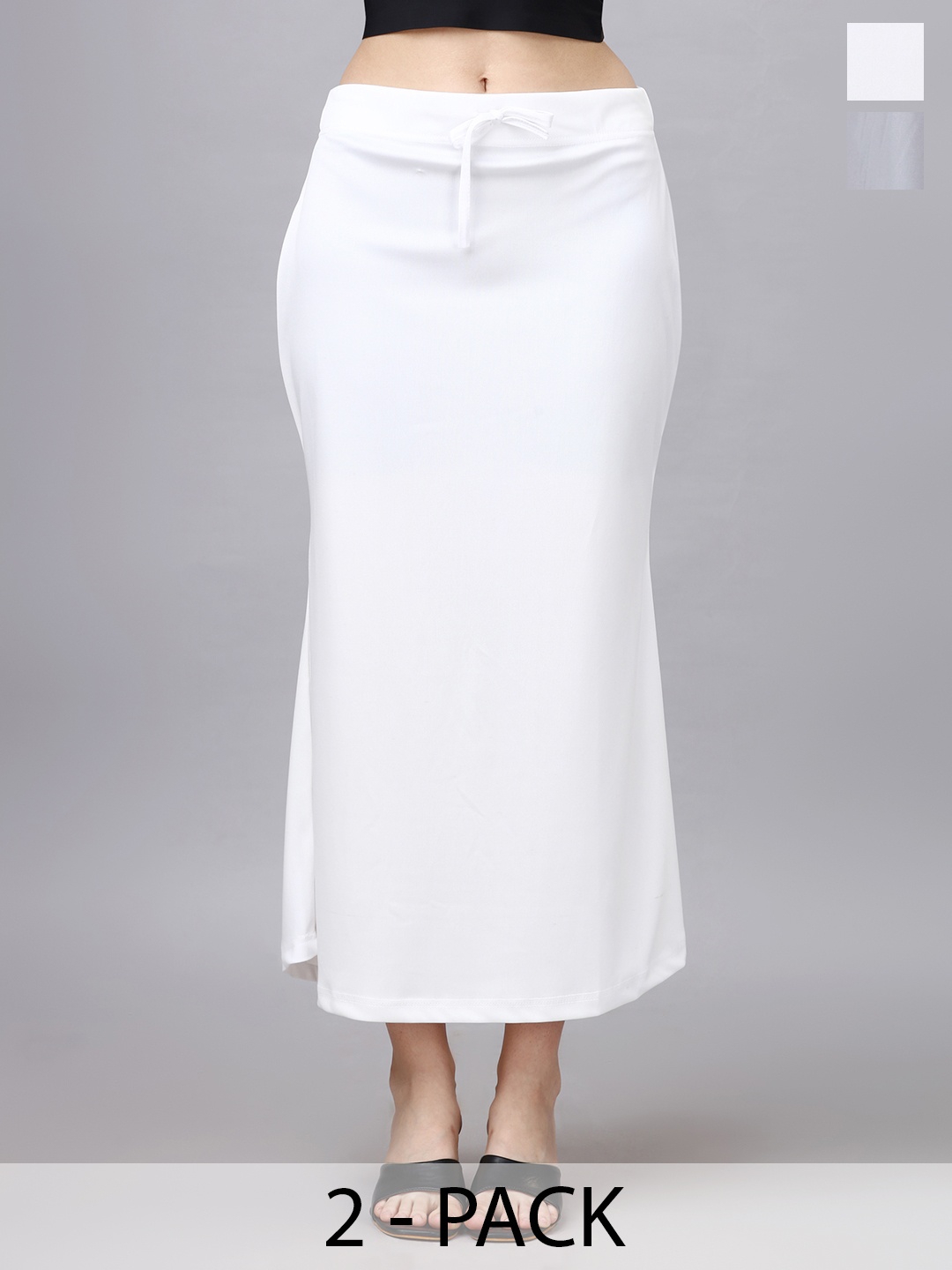 

SATPURUSH Pack Of 2 Stretchable Saree Shapewear, White