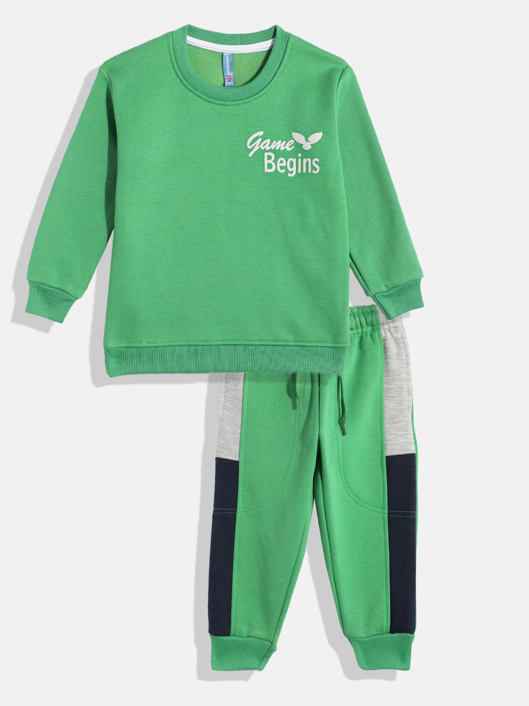 

Here&Now X Game Begins Boys Sweatshirt and Jogger, Green