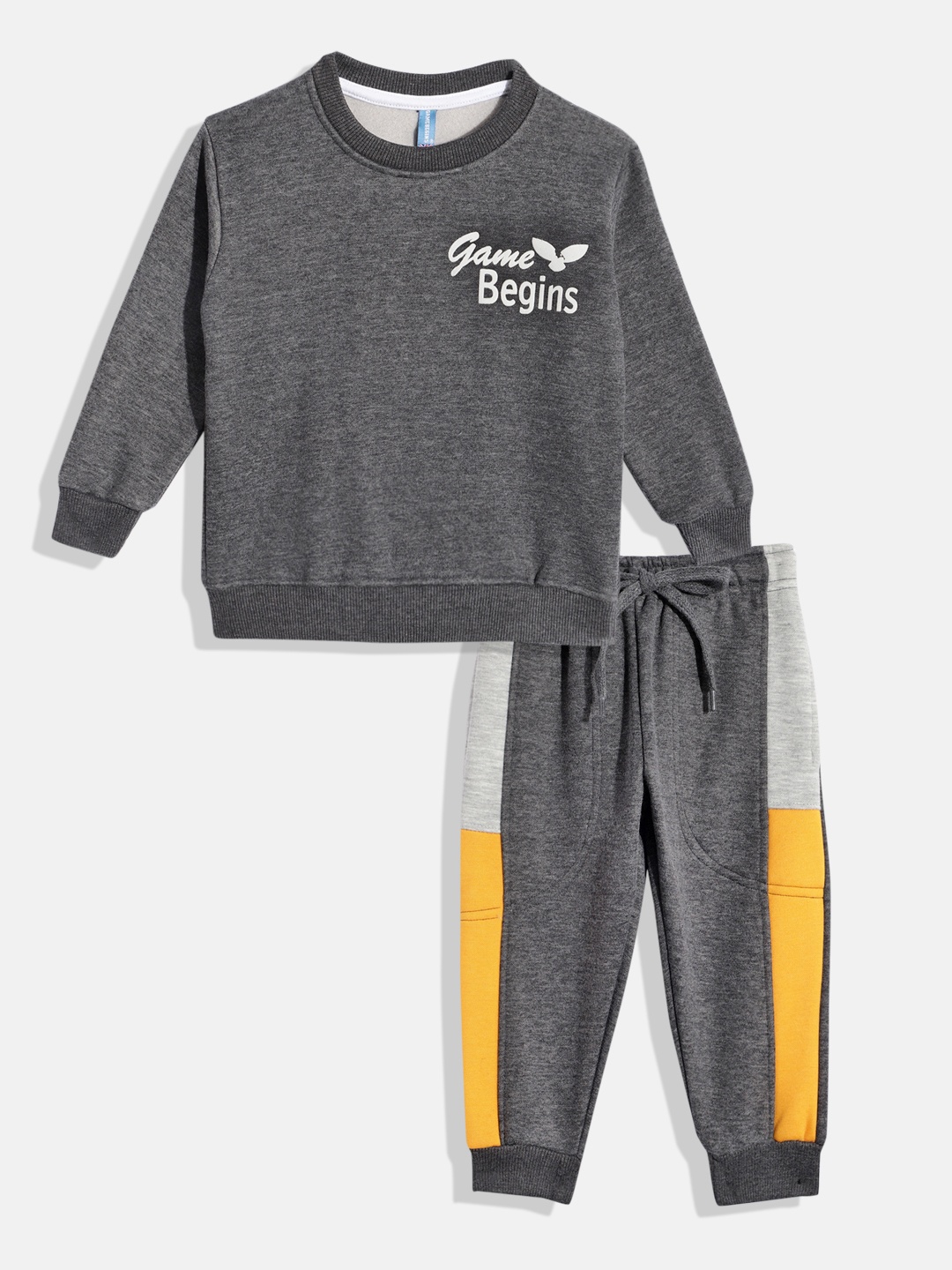 

Here&Now X Game Begins Boys Sweatshirt and Jogger, Charcoal