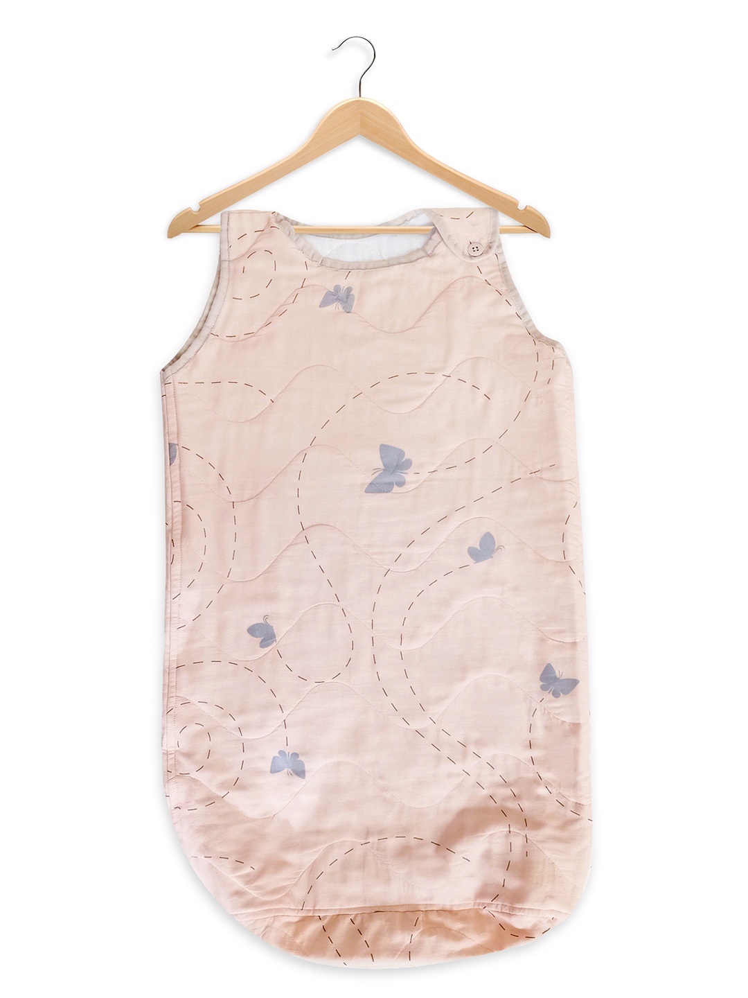 

The White Cradle Infants Printed Baby Sleeping Bag, Peach