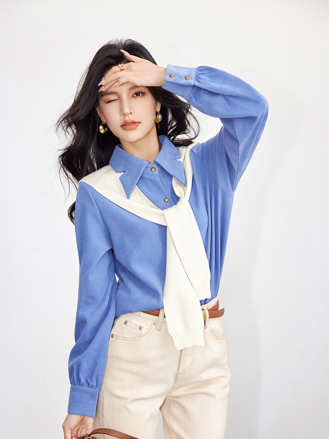 

JC Collection Women Opaque Casual Shirt, Blue