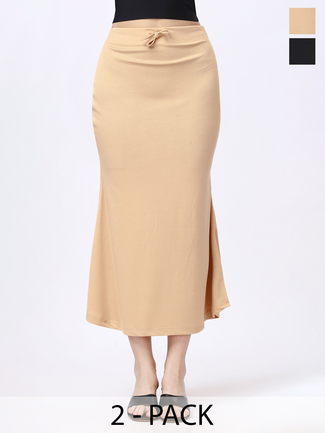 

SATPURUSH Pack Of 2 Stretchable Saree Shapewear, Beige