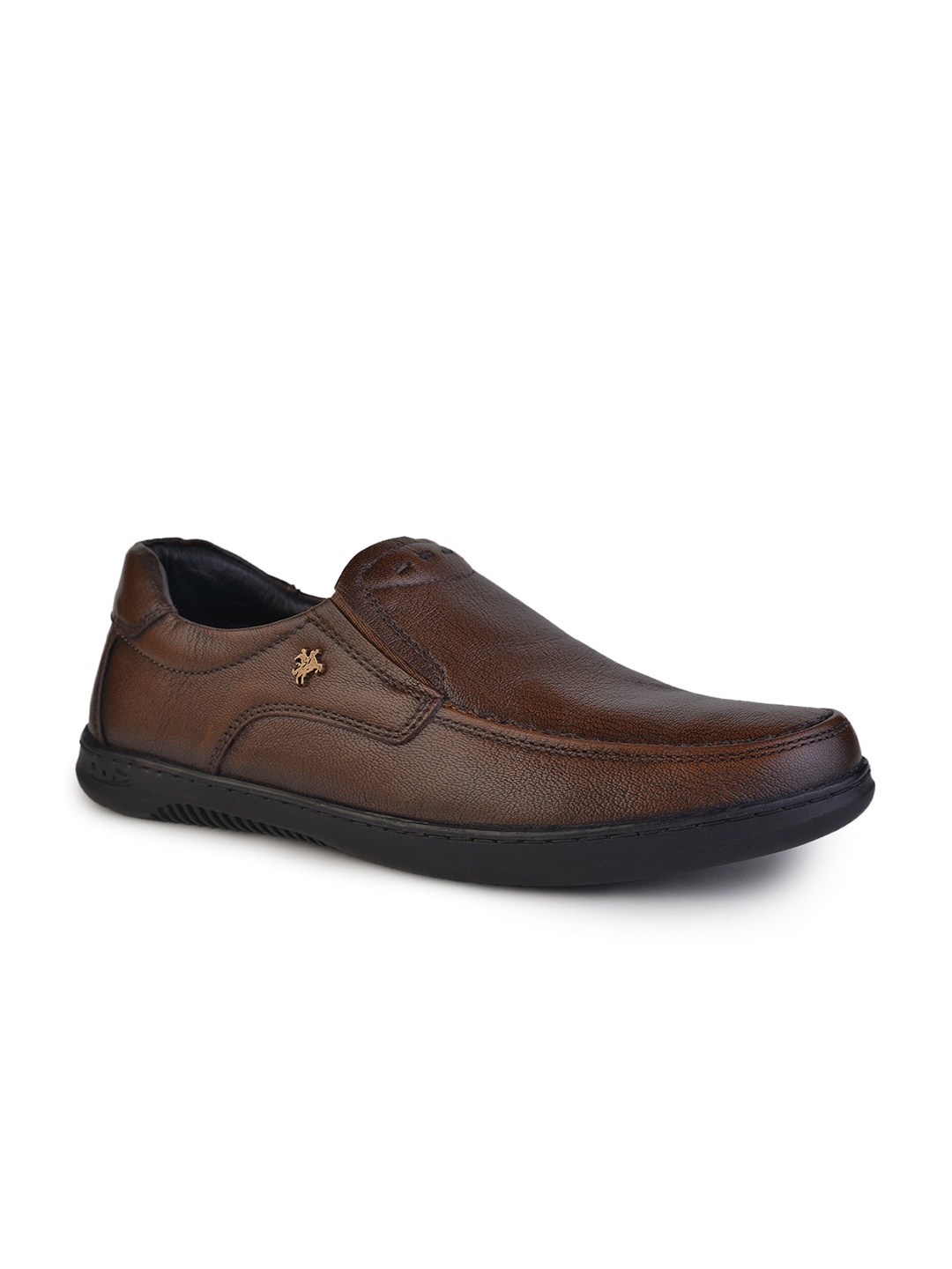 

Buckaroo Men Leather Boat Shoes, Brown