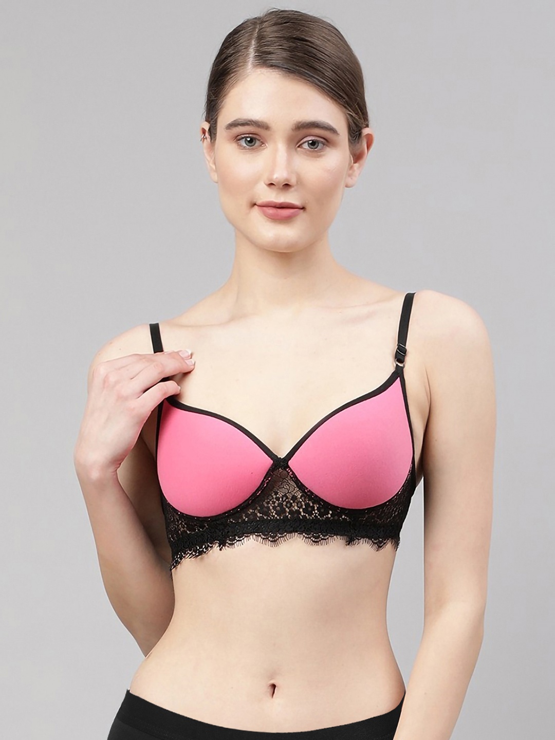 

Aamarsh Non-Wired Lightly Padded Lingerie Set, Pink