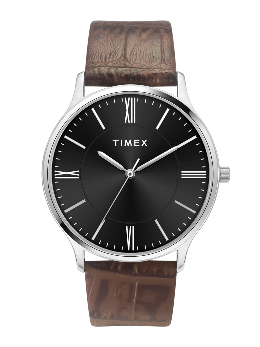 

Timex Men Leather Straps Analogue Watch TWTG105SMU06, Black