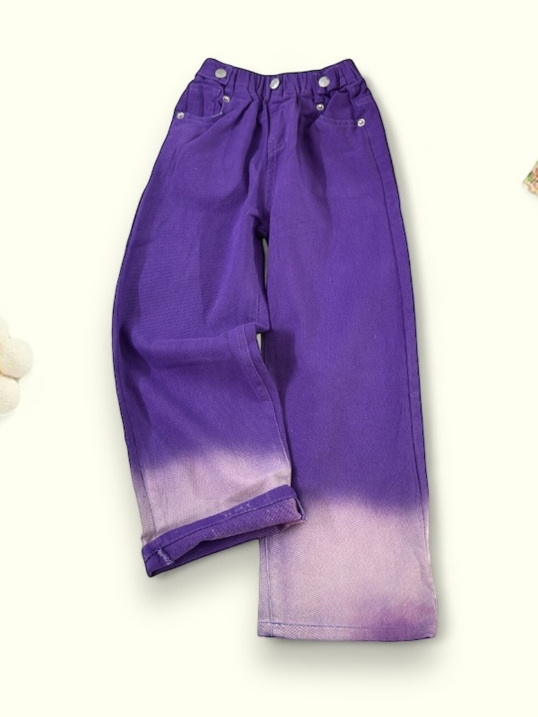 

TrendyKid Girls Faded Trousers, Purple