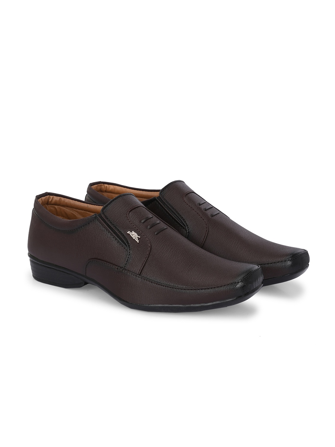 

Stylelure Men Leather Slip-Ons Formal Shoes, Brown
