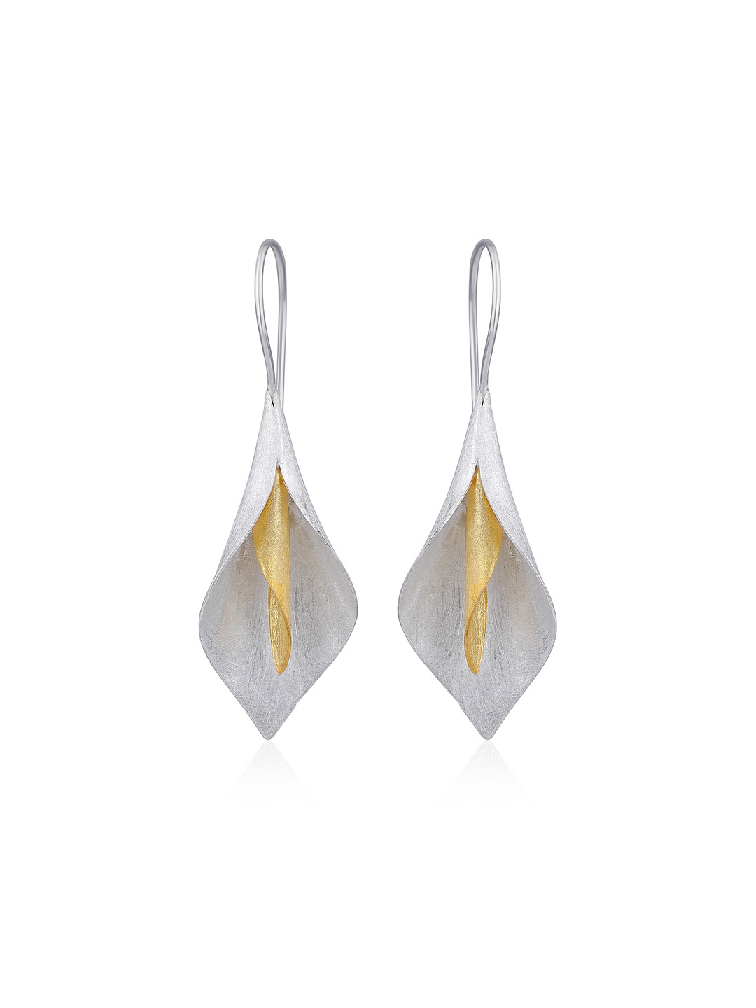 

Sangria 925 Sterling Silver Gold & Rhodium-Plated Drop Earrings