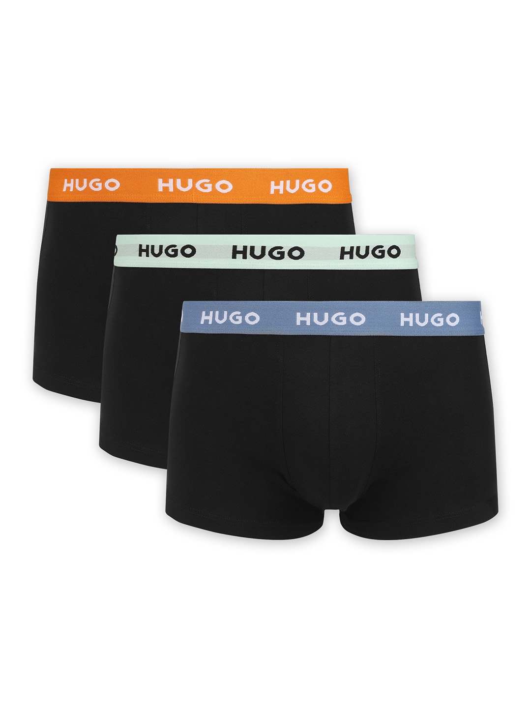 

HUGO Pack Of 3 Breathability Trunks 0312095187A24002, Black