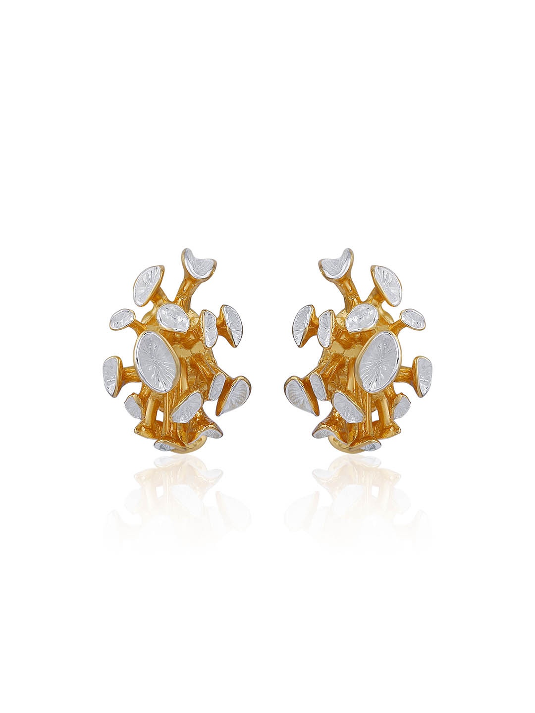 

DressBerry Contemporary Half Hoop Earrings, Gold