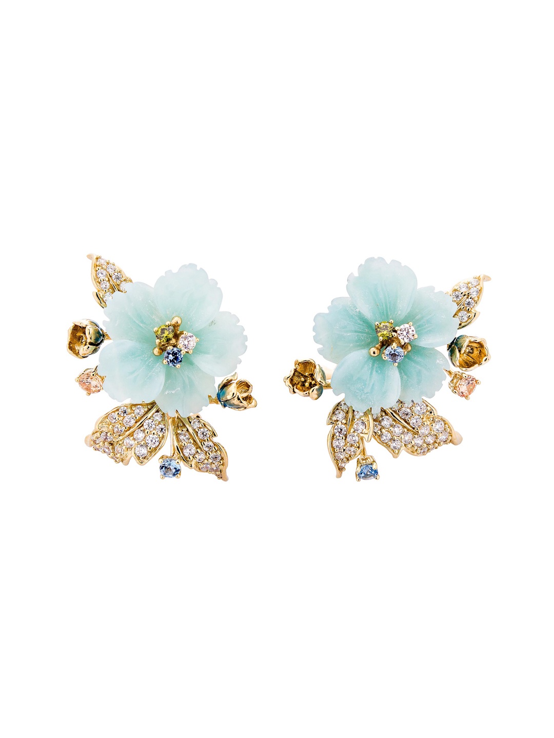 

MISS JO Gold Plated 925 Sterling Silver Artificial Stones Studs