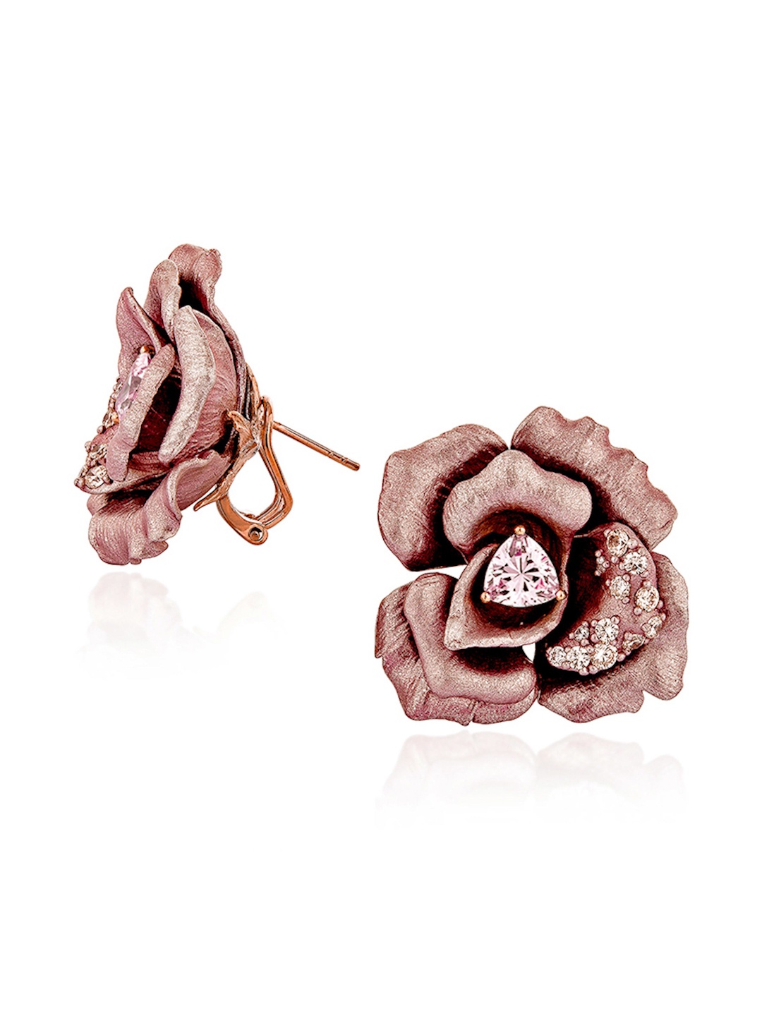 

MISS JO 925 Sterling Silver Contemporary Studs, Gold