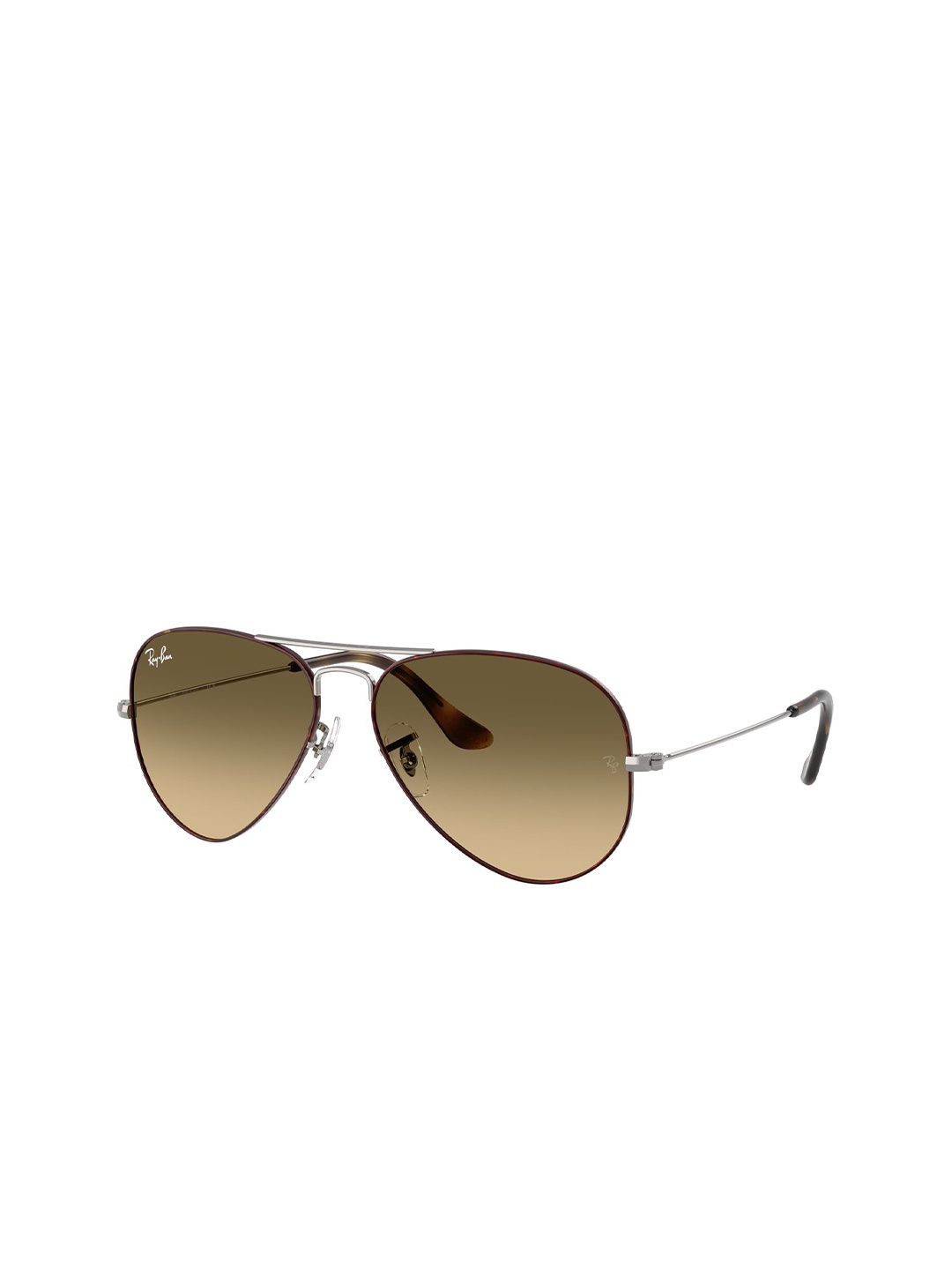 

Ray-Ban Unisex Aviator Sunglasses with UV Protected Lens 8056262302255-Brown