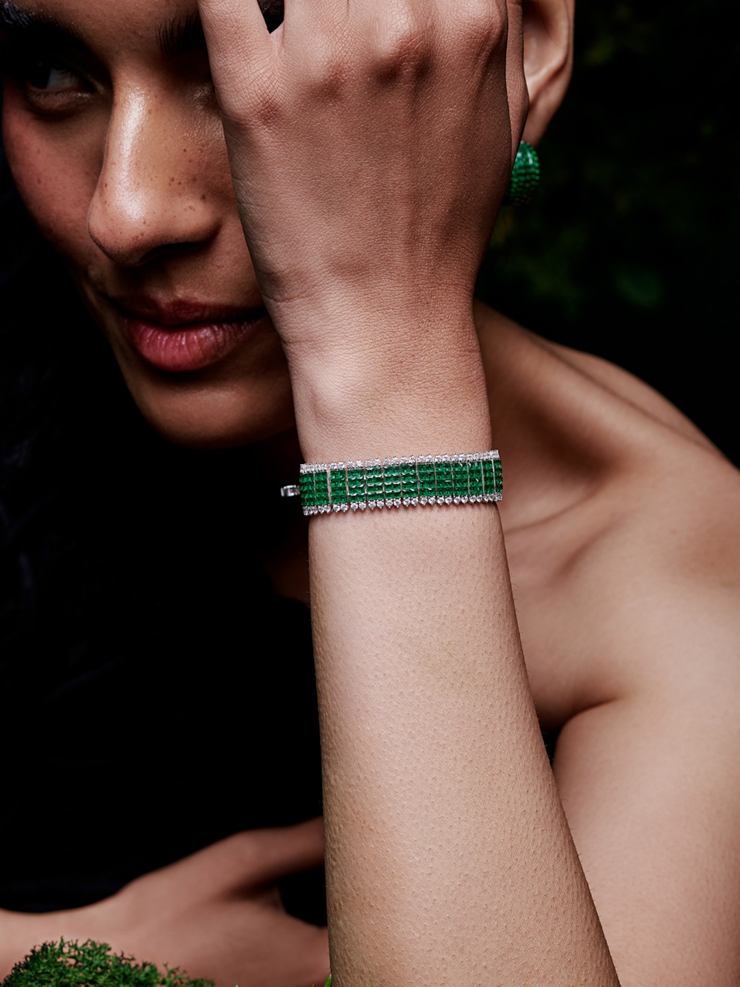 

MISS JO 925 Sterling Silver Rhodium-Plated Cuff Bracelet
