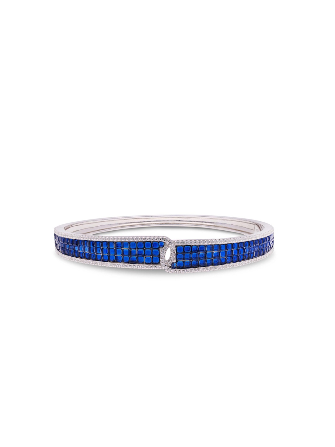 

MISS JO 925 Sterling Silver Rhodium-Plated Cuff Bracelet