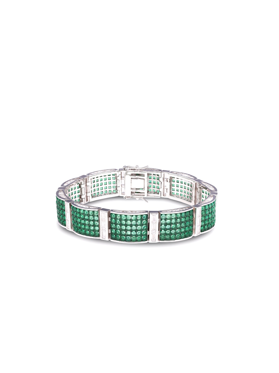 

MISS JO 925 Sterling Silver Rhodium-Plated Wraparound Bracelet