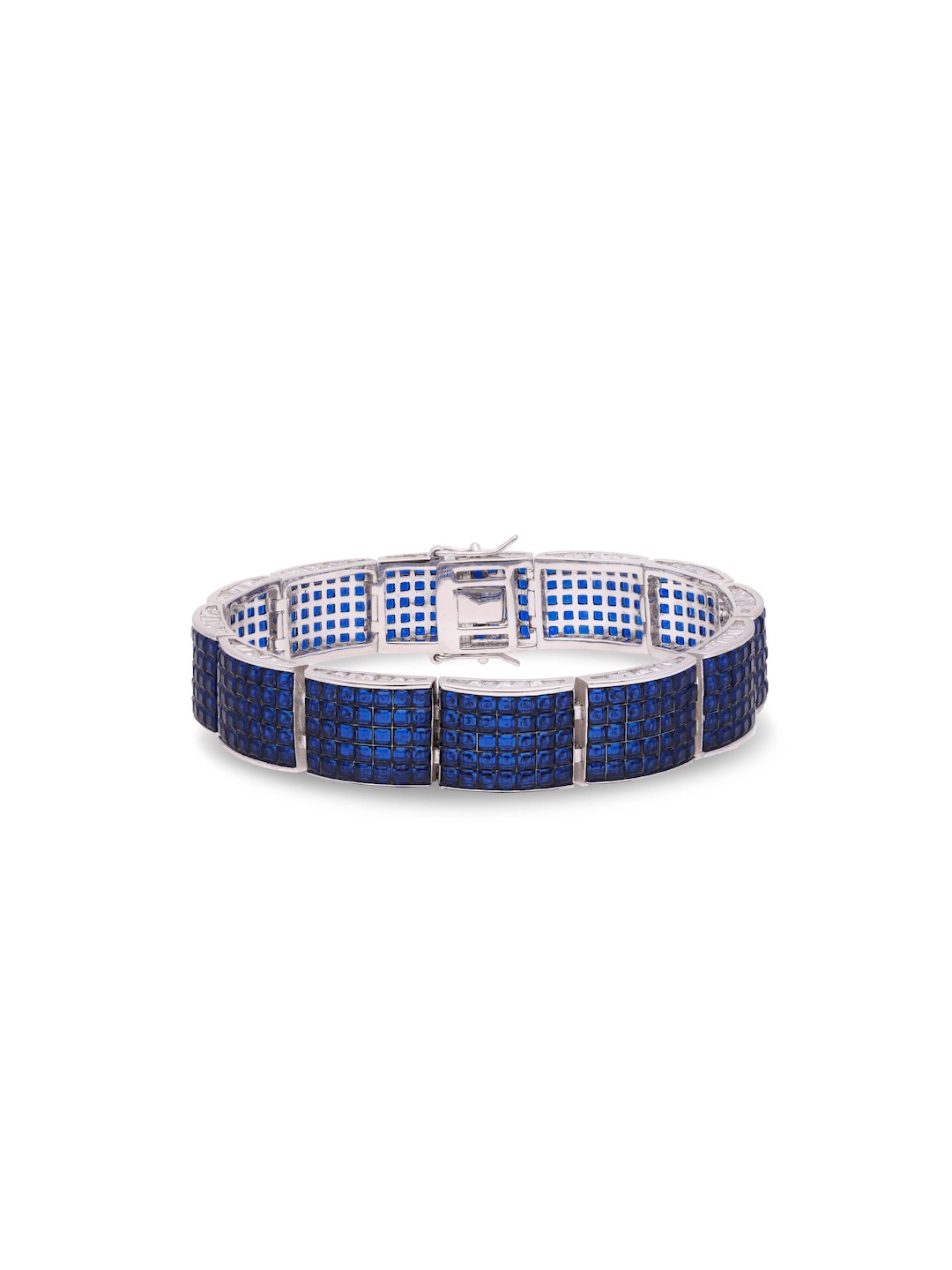 

MISS JO 925 Sterling Silver Rhodium-Plated Cuff Bracelet