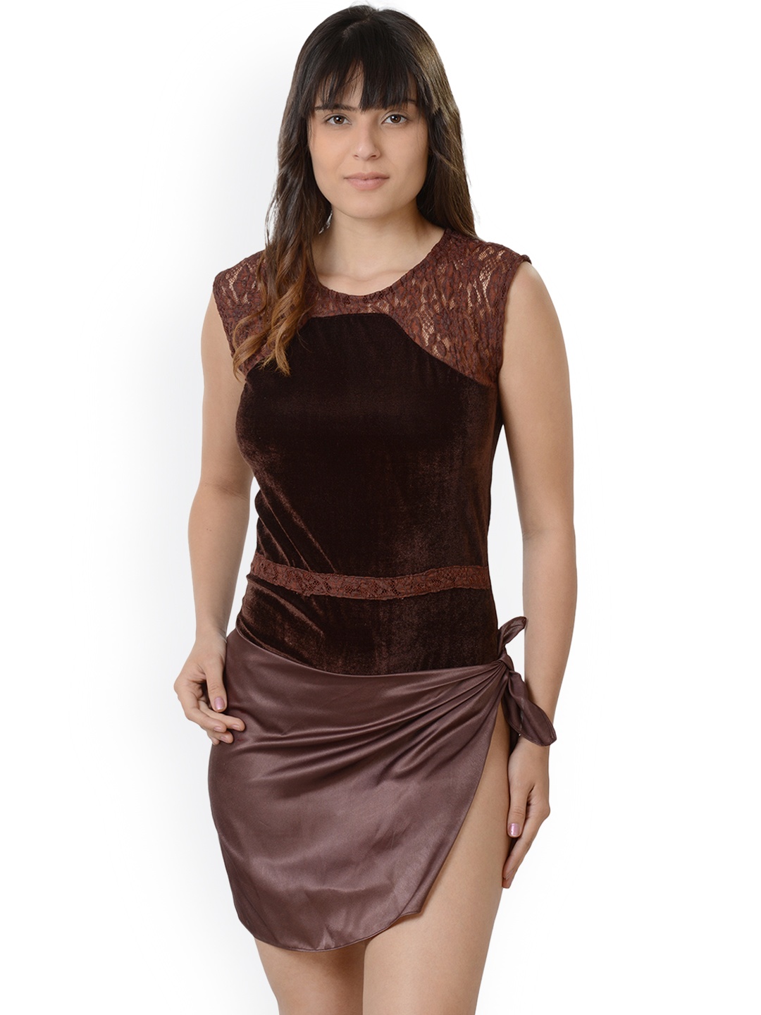 

Da Intimo Brown Solid Baby Doll DIB204