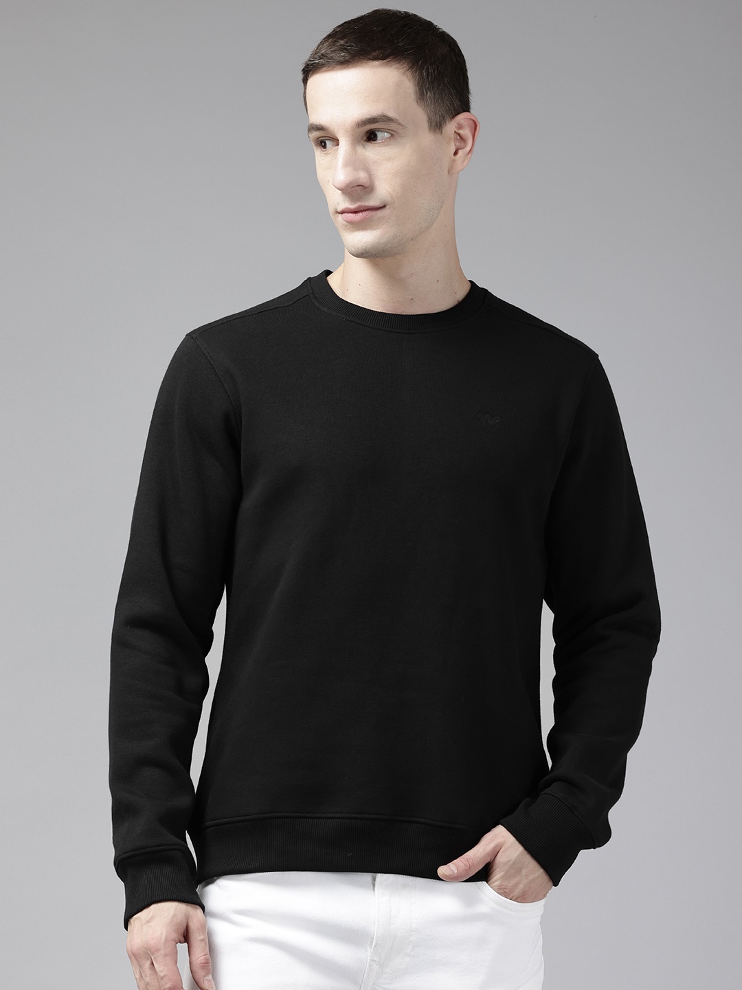

Wildcraft Solid Sweatshirt, Black