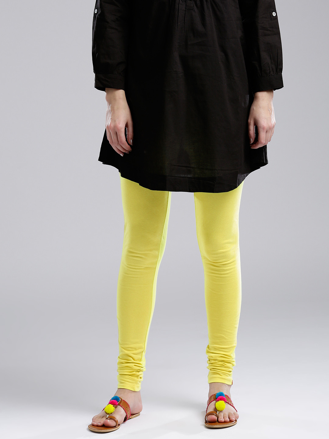 

W Yellow Churidar Leggings