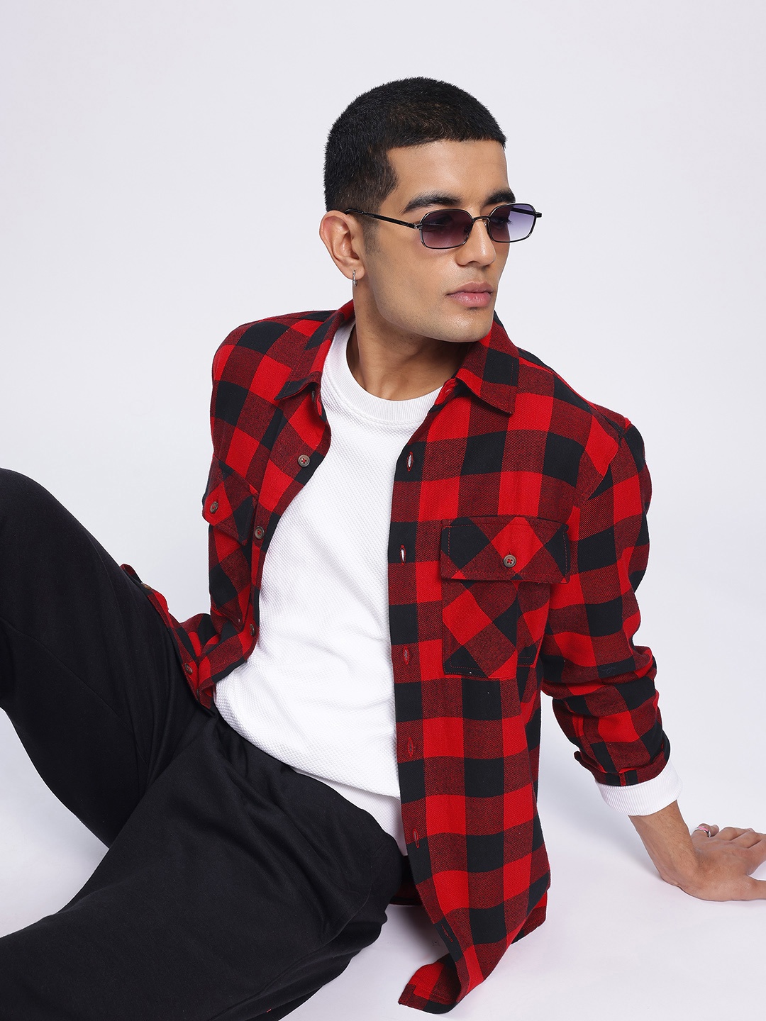 

Kook N Keech Comfy Casual Buffalo Checks Flannel Shirt, Red