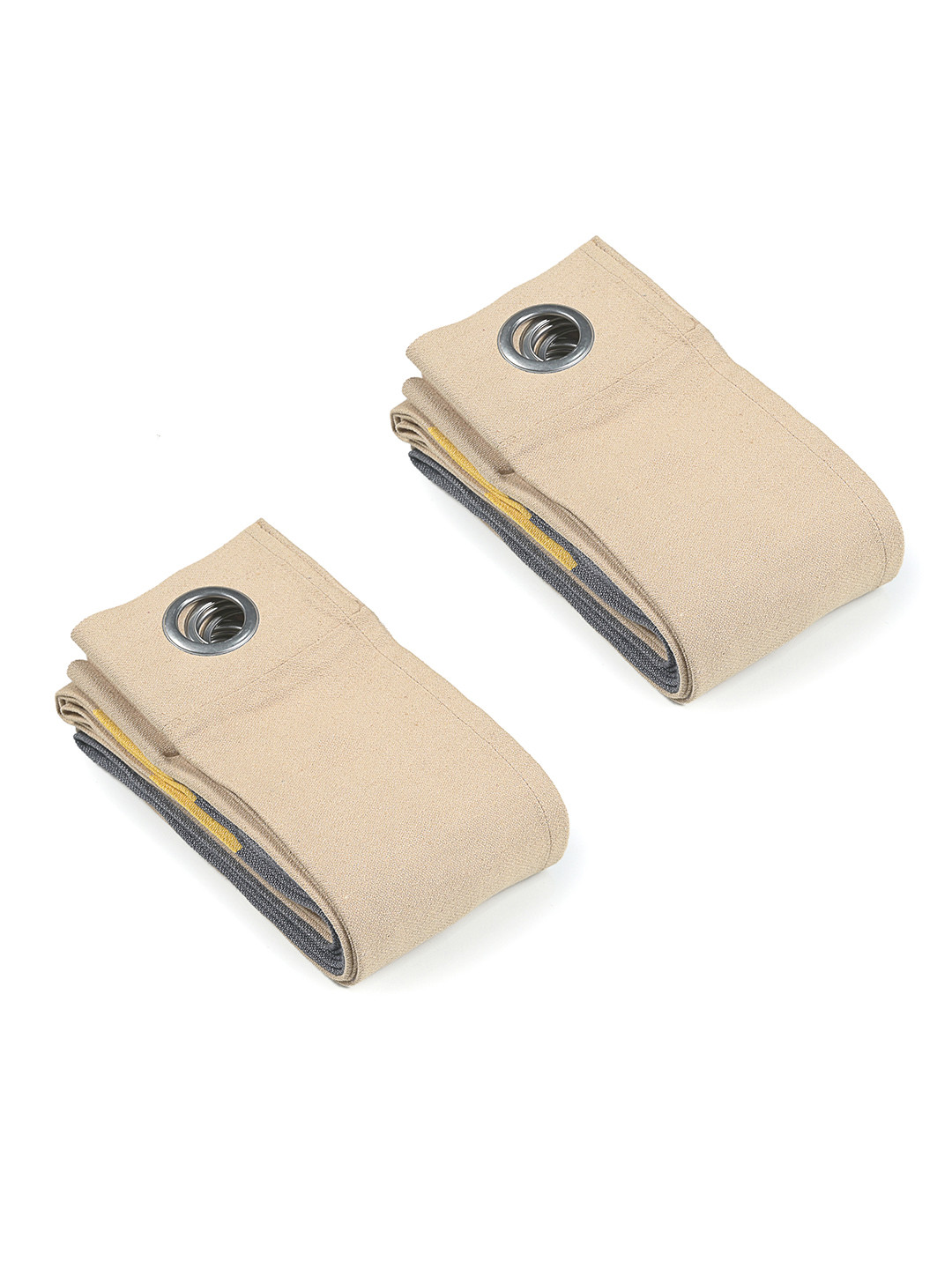 

Saral Home Grey 2 Pieces Room Darkening Cotton Window Curtain