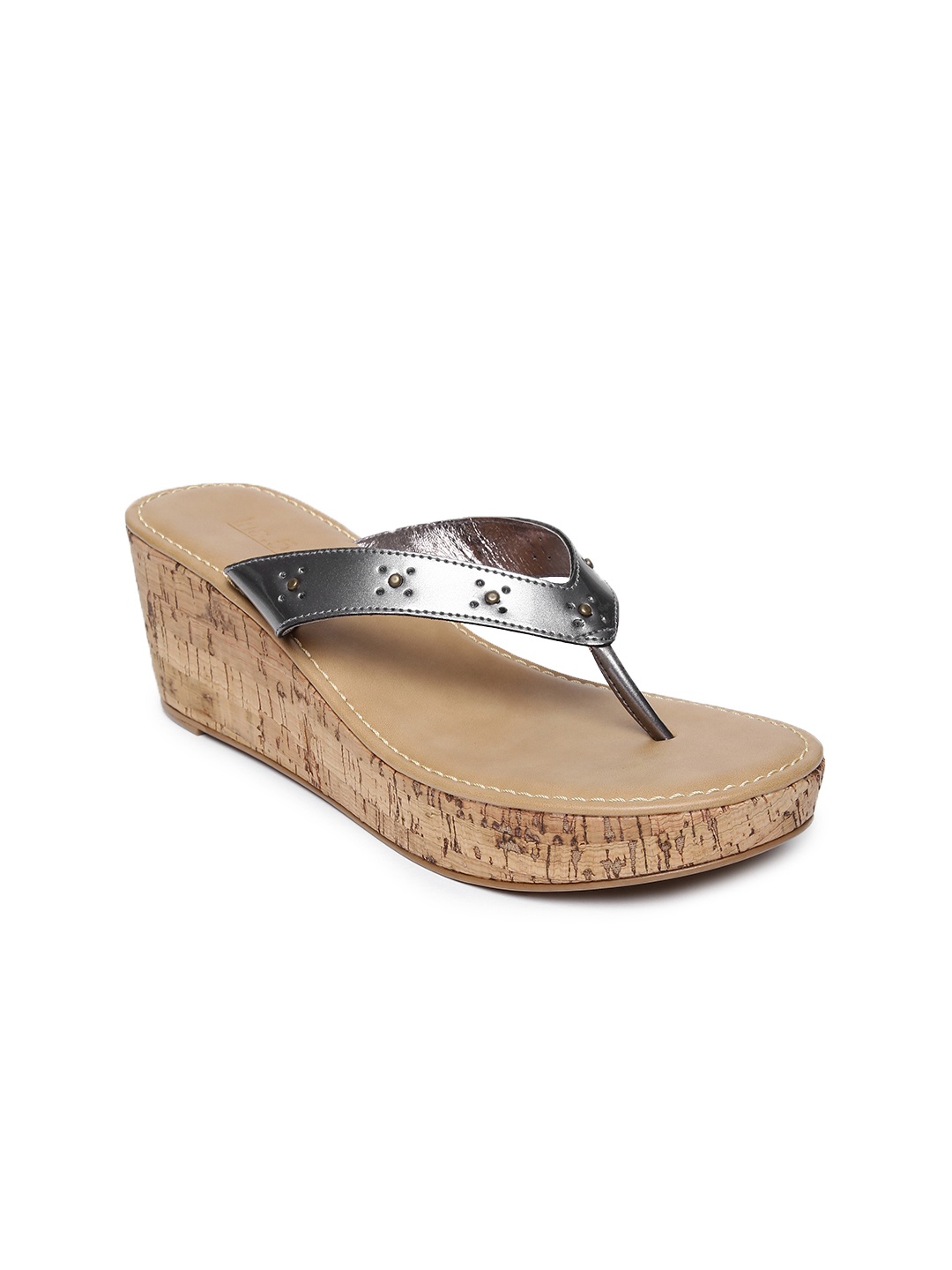 

Inc 5 Women Grey Solid Sandals