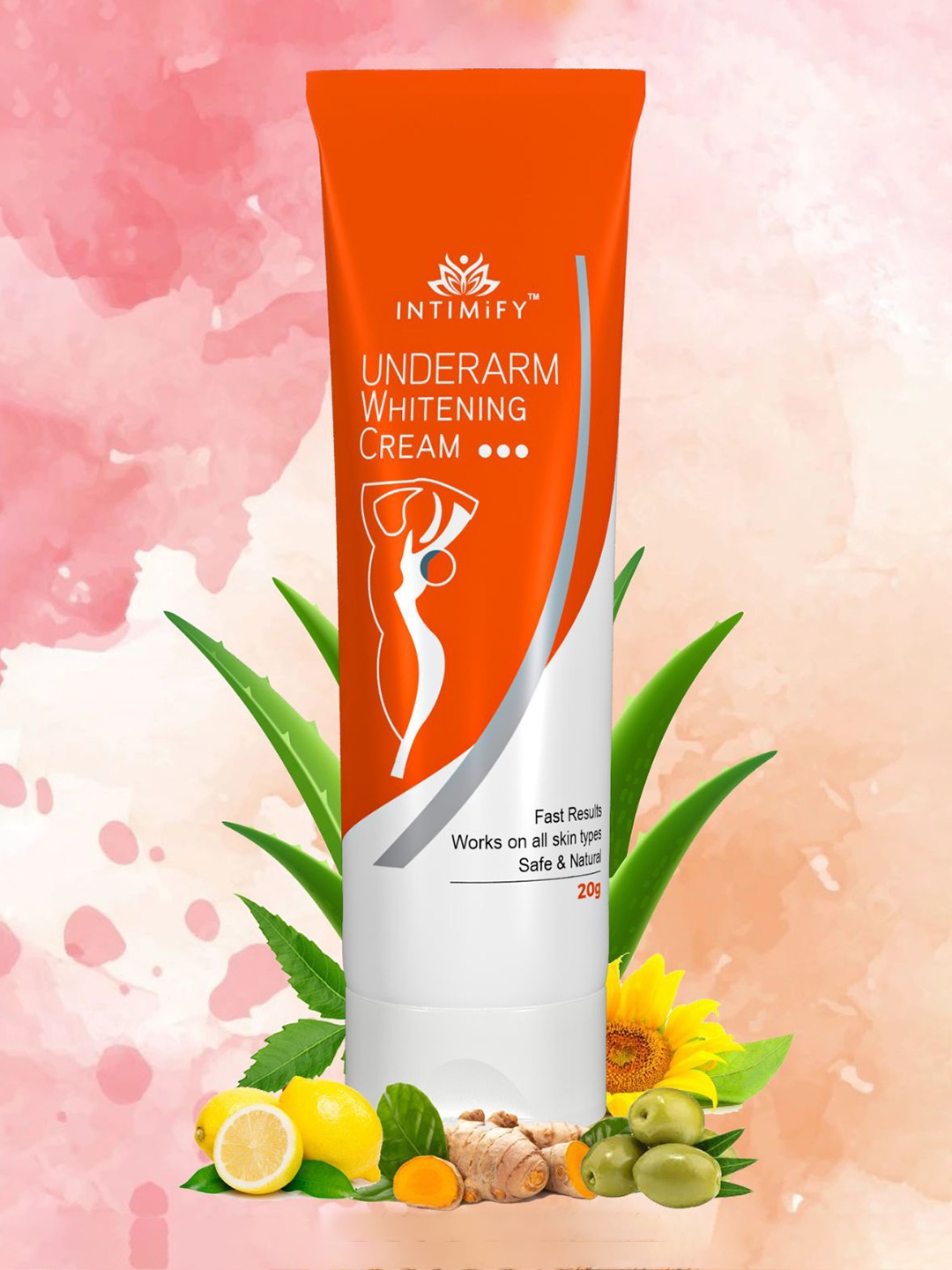 

INTIMIFY Underarm Whitening Cream With Turmeric - 20 g, White