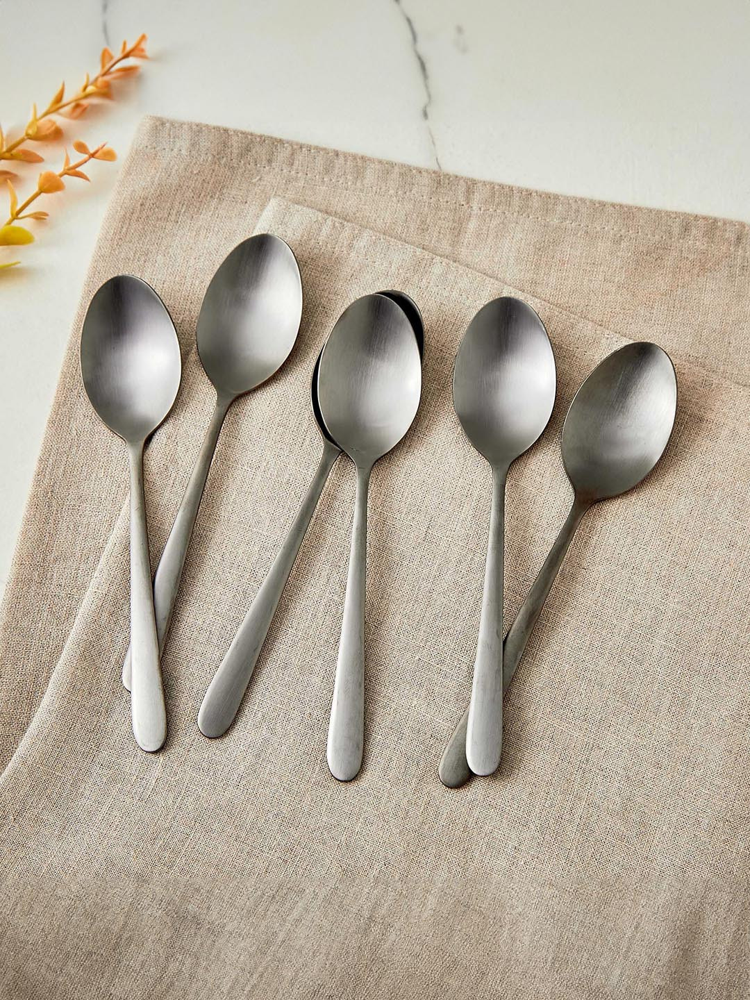 

Home Centre Glister 6 Pieces Stainless Steel Tea Spoon, Silver