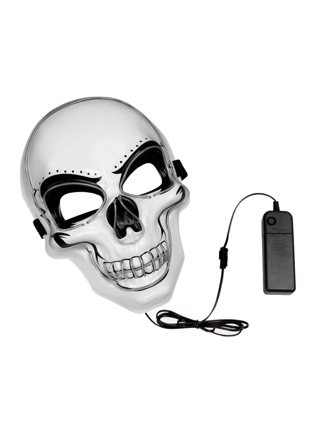

Hookaba White Glint Gaze Unisex LED Party Halloween Live Concert Mask