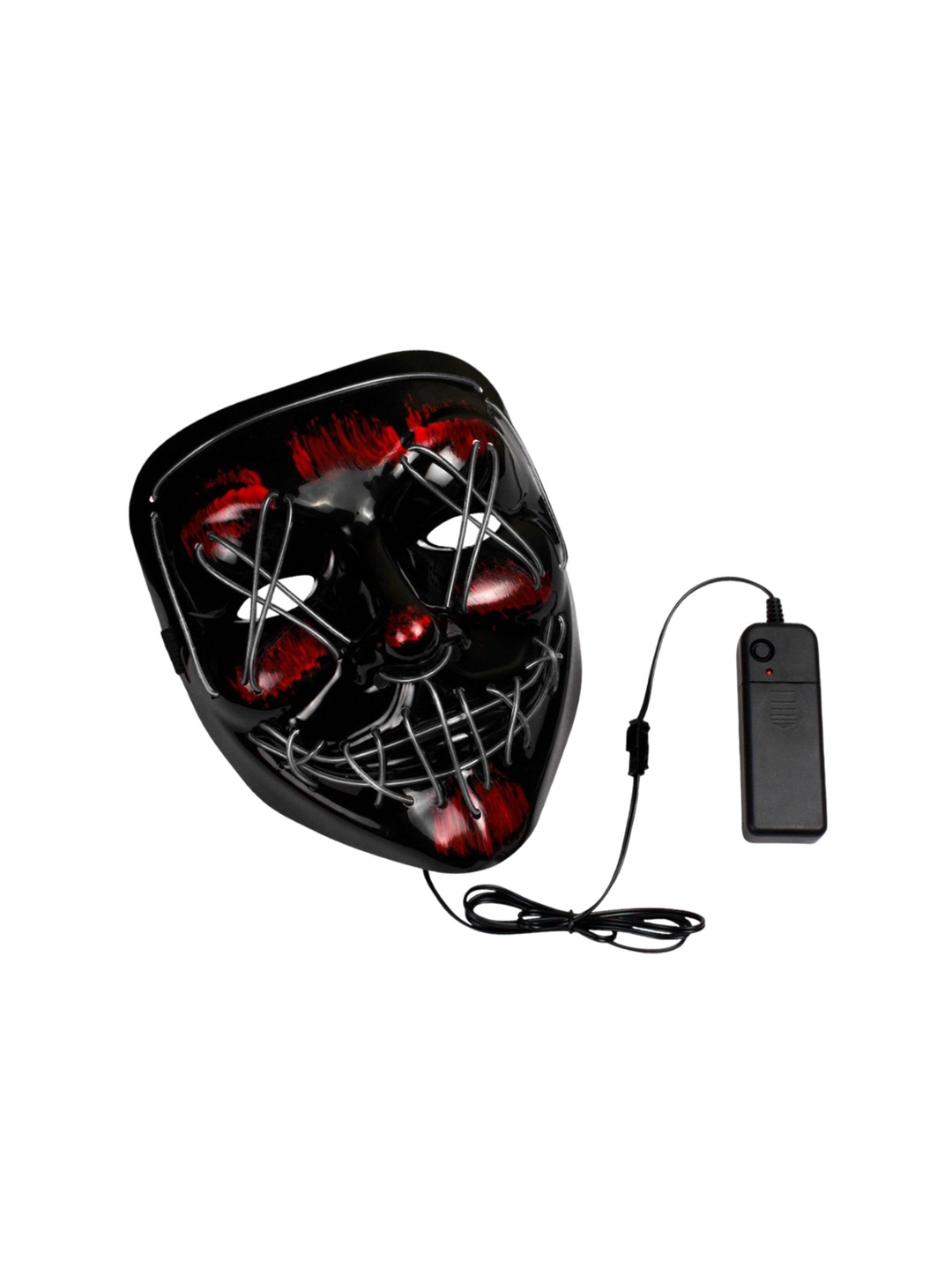 

Hookaba White Dark Dazzle Unisex LED Party Halloween Live Concert Mask, Black