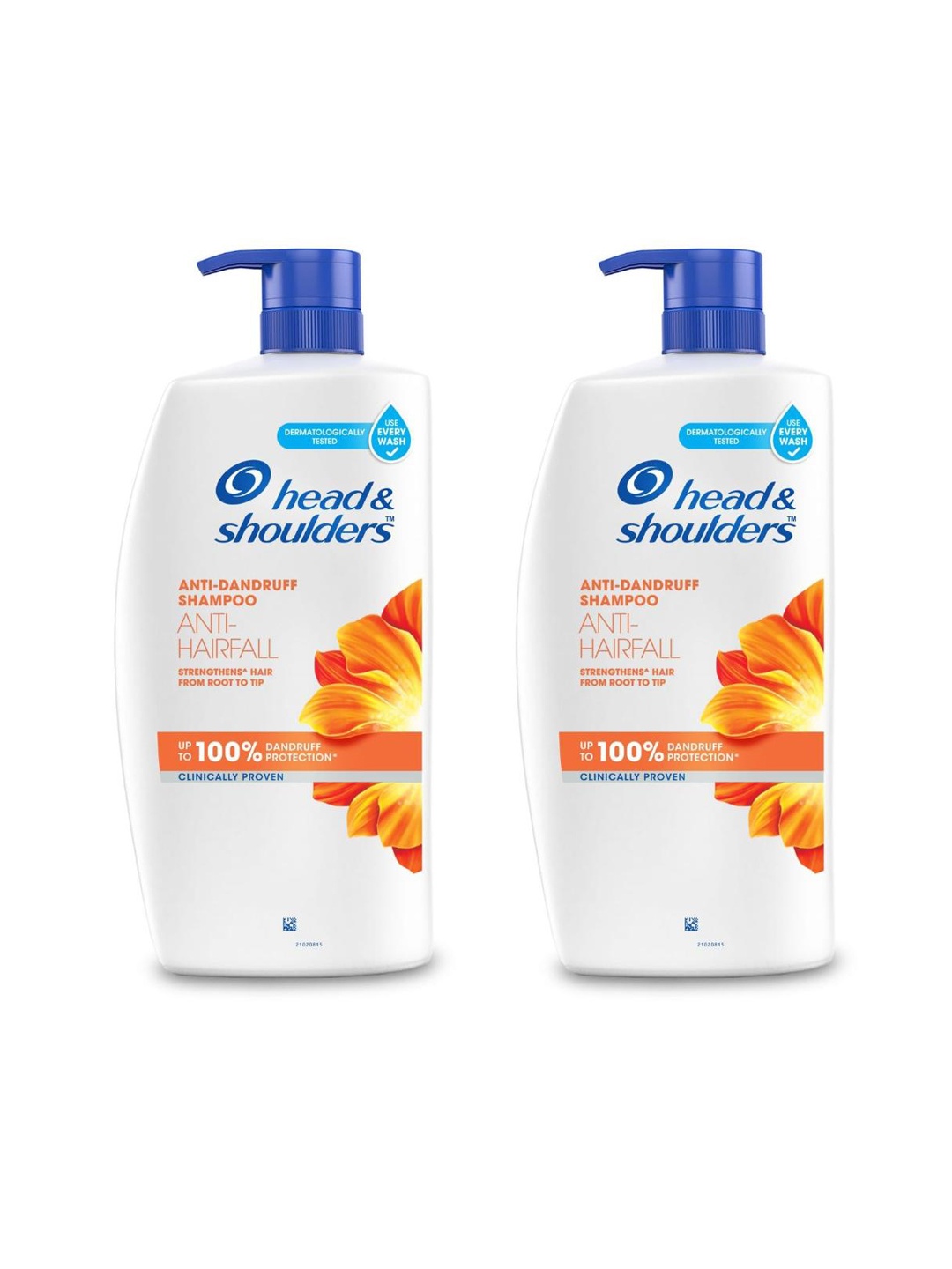 

Head & Shoulders Set of 2 Anti-Hairfall & Anti-Dandruff Shampoo - 1L each, White