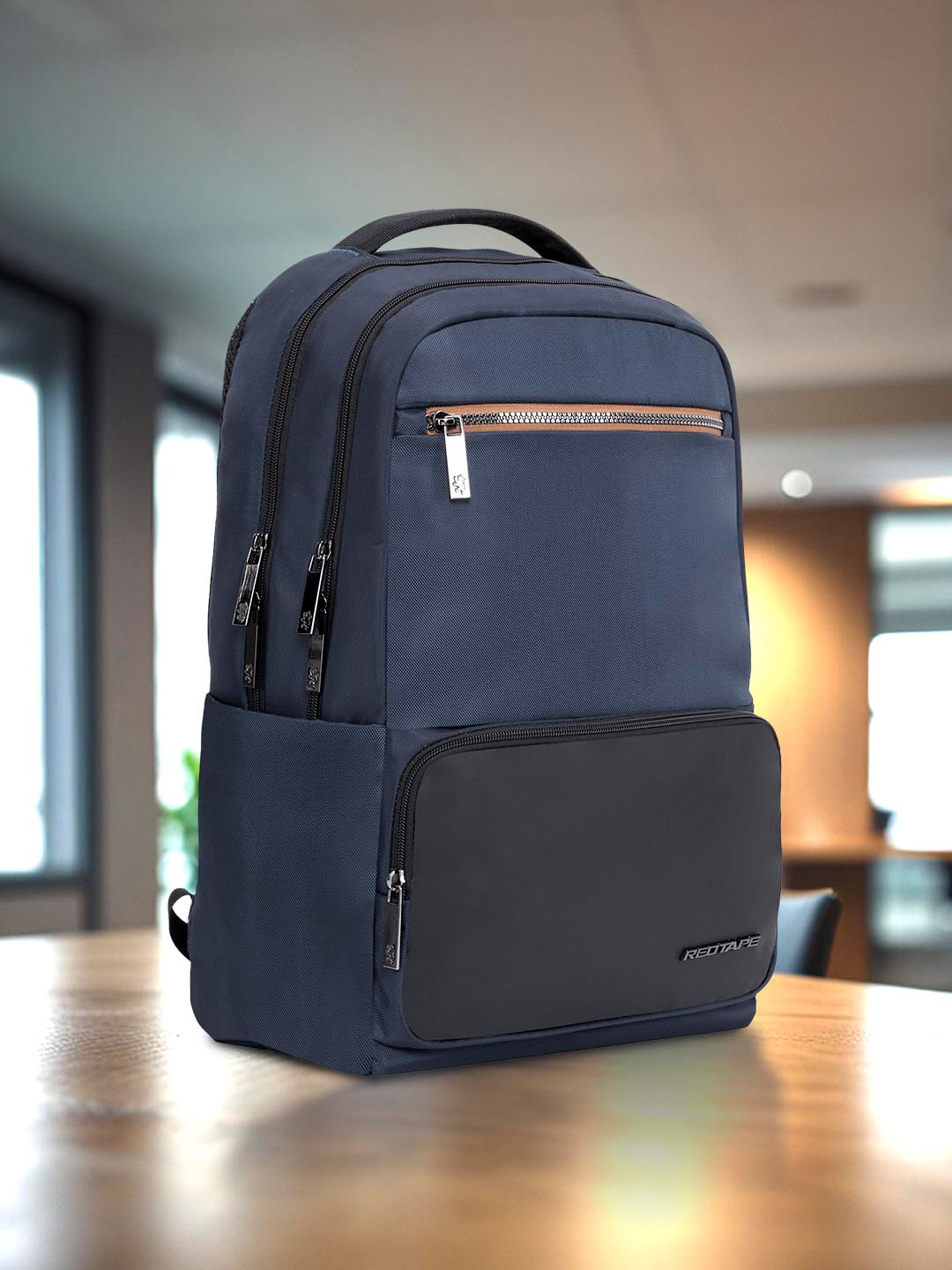 

Red Tape Unisex 16 Inch Laptop Ergonomic Backpack, Navy blue