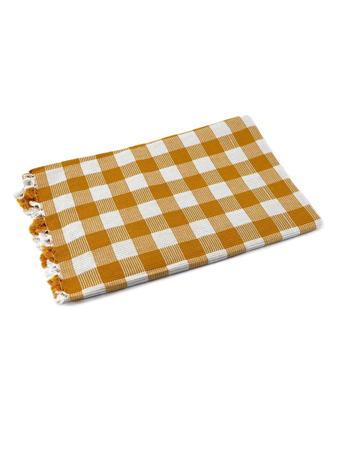 

BOMBAY DYEING Yellow & White Striped Pure Cotton 200 GSM Bath Towel