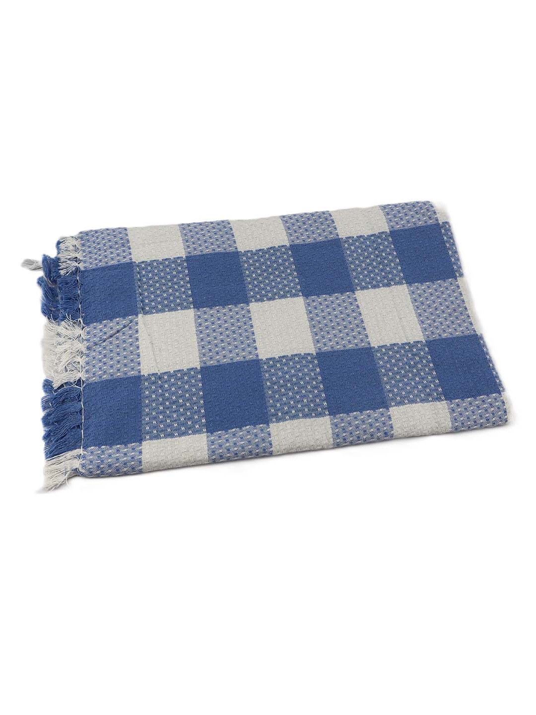 

BOMBAY DYEING Blue & White Striped Pure Cotton 200 GSM Bath Towel