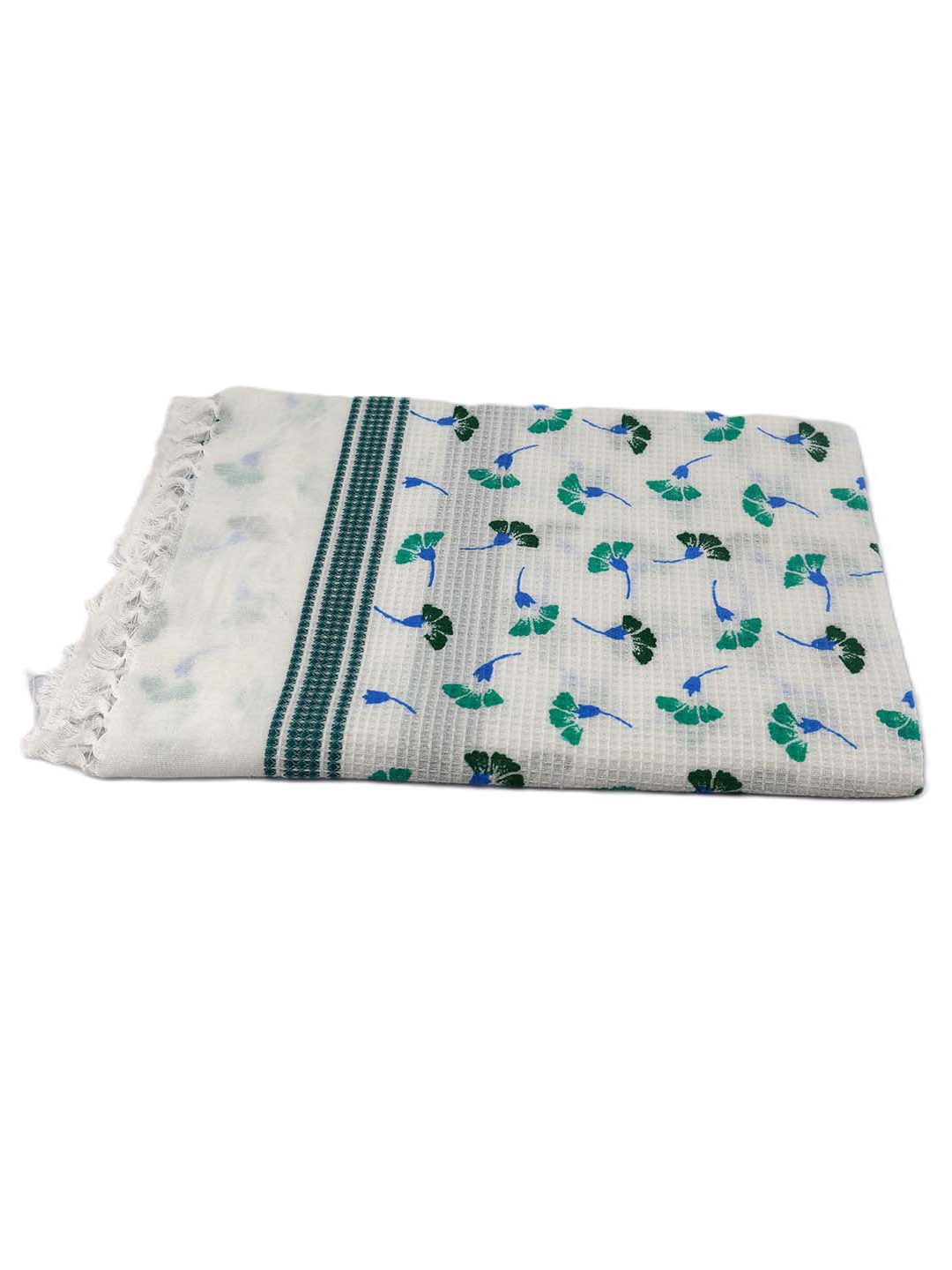 

BOMBAY DYEING Green & White Printed Pure Cotton 200 GSM Bath Towel