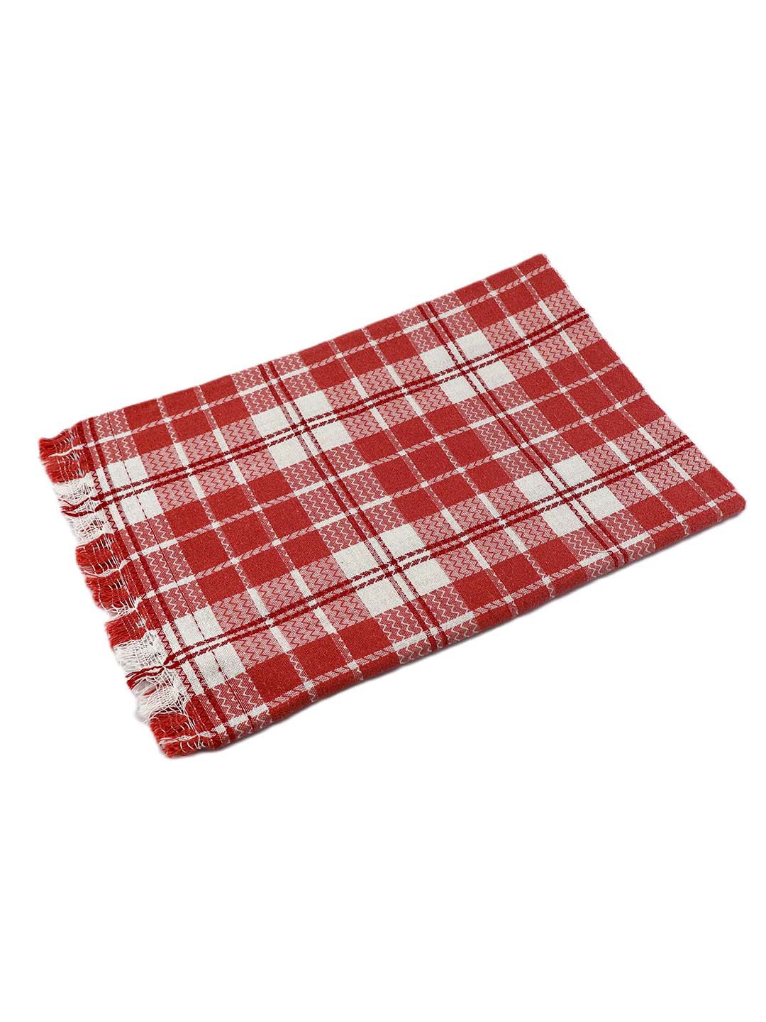 

BOMBAY DYEING Rust & White Striped Pure Cotton 200 GSM Bath Towel