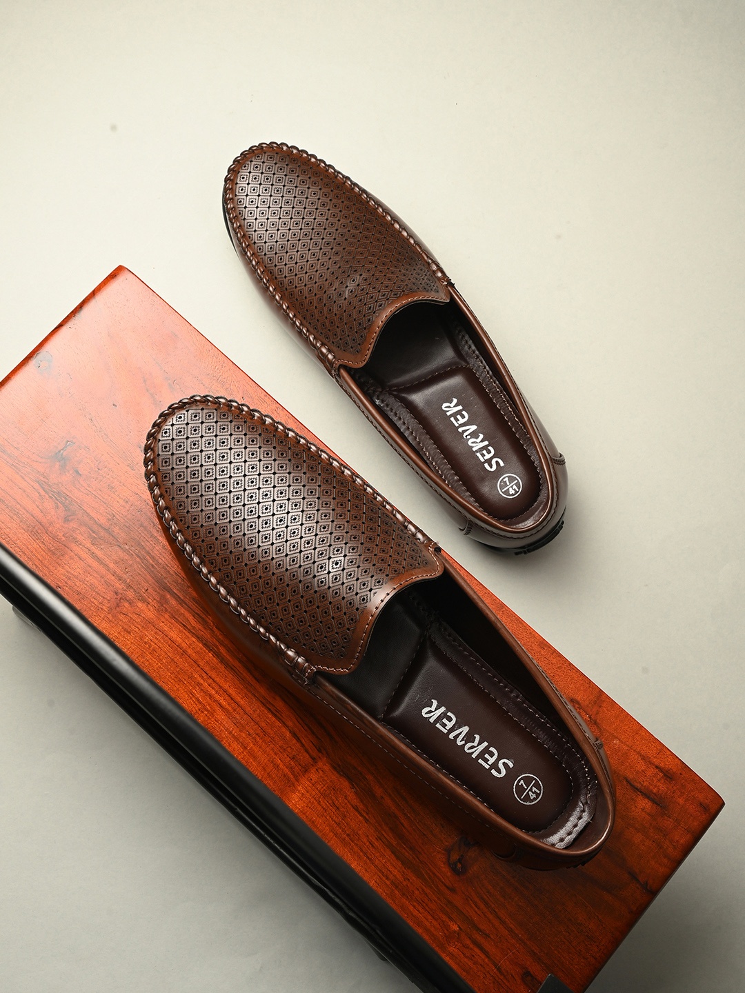 

SERVER Men Formal and Casual Stylish Loafers, Brown