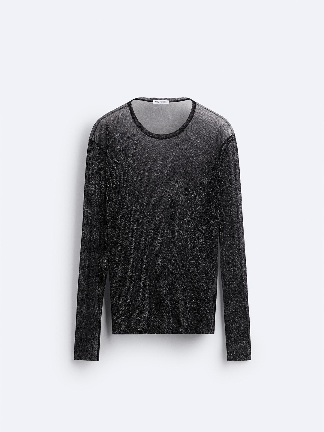 

ZARA Men Printed T-Top, Black